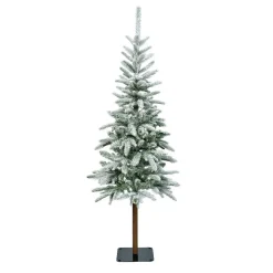 EMINZA Sapin artificiel de Noël (H180 cm) Glockner Vert enneigé Sapin enneigé Discount