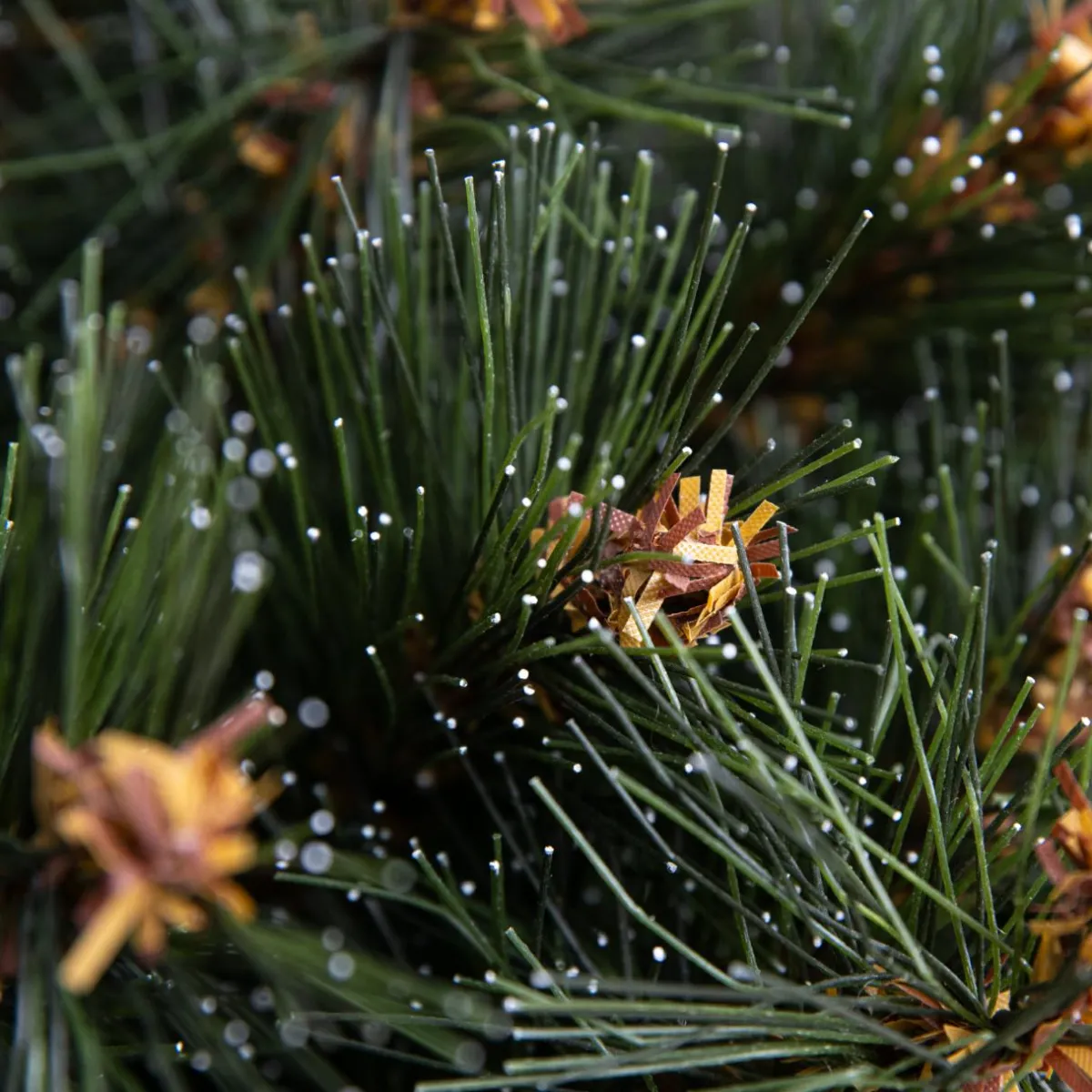 EMINZA Sapin artificiel de Noël (H240 cm) Stockholm Vert finition perlée Vert givré