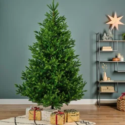EMINZA Sapin artificiel de Noël (H150 cm) Abies Nordmann Vert sapin Sapin vert Discount