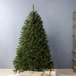 EMINZA Sapin artificiel de Noël (H150 cm) Stockholm Vert finition perlée Vert givré Clearance