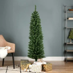EMINZA Sapin artificiel de Noël (H150 cm) Narrow Vert sapin Sapin vert New