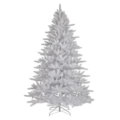 EMINZA Sapin artificiel de Noël (H210 cm) Odense Blanc irisé et pailleté Sapin blanc