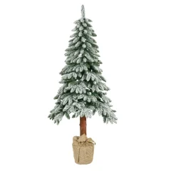 KAEMINGK Sapin artificiel de Noël (H240 cm) Tora Vert enneigé Sapin enneigé Hot
