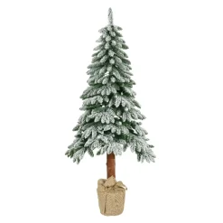 KAEMINGK Sapin artificiel de Noël (H180 cm) Tora Vert enneigé Sapin enneigé Outlet