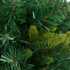 JJA Sapin artificiel de Noël lumineux (H42 cm) Baies et pomme de pin Sapin vert lumineux Hot