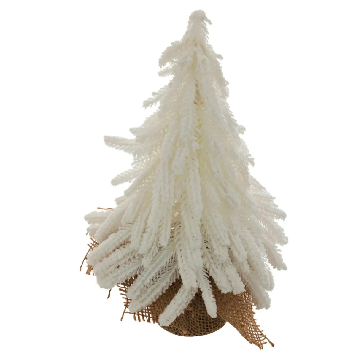 JJA Sapin décoratif en jute (H27 cm) Givré Blanc Outlet