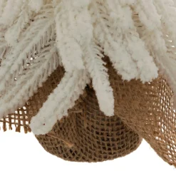 JJA Sapin décoratif en jute (H27 cm) Givré Blanc Outlet