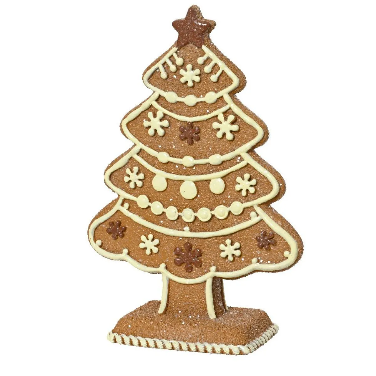 KAEMINGK Sapin de Noël à poser (H17 cm) Gourmandise sucrée et Blanc Marron Best