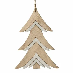 KAEMINGK Sapin de Noël à suspendre (H10 cm) Maé Blanc Clearance