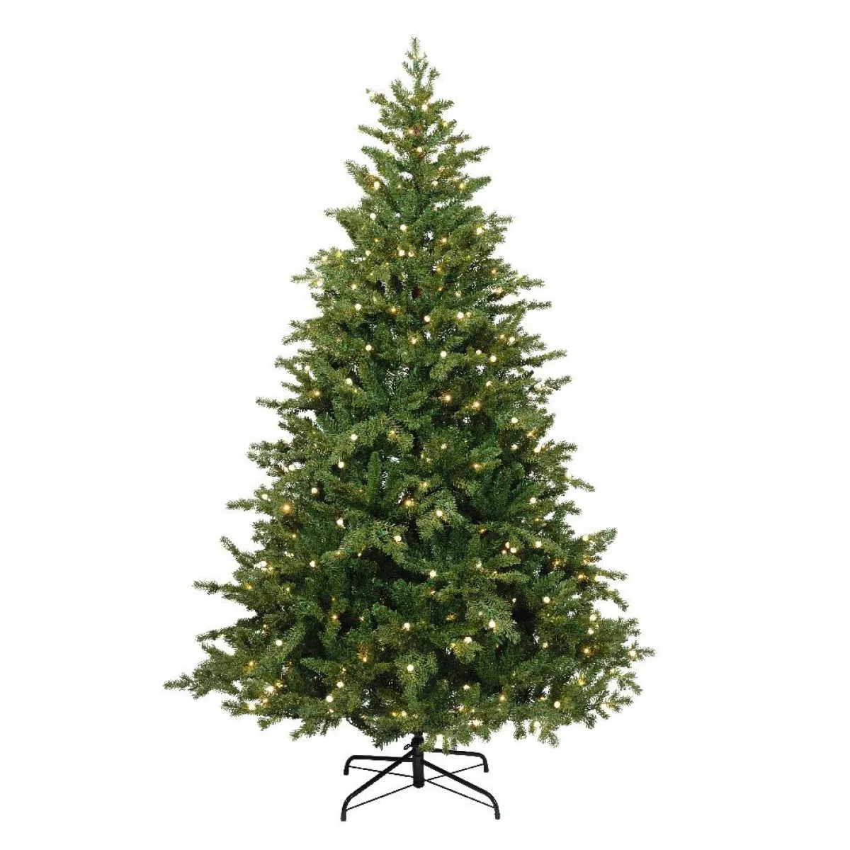 EMINZA Sapin de Noël artificiel lumineux 480 LED (H210 cm) Idaho Vert sapin Sapin vert lumineux Discount