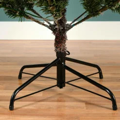 EMINZA Sapin de Noël artificiel lumineux 320 LED (H180 cm) Allix Vert enneigé Sapin enneigé lumineux Outlet