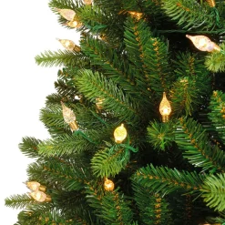EMINZA Sapin de Noël artificiel lumineux 320 LED (H180 cm) Barrow Vert sapin Sapin vert lumineux Best
