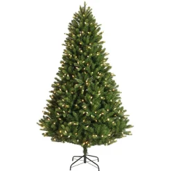 EMINZA Sapin de Noël artificiel lumineux 320 LED (H180 cm) Barrow Vert sapin Sapin vert lumineux Best
