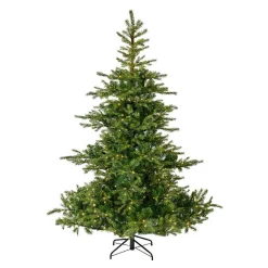 EMINZA Sapin de Noël artificiel lumineux 250 LED (H150 cm) Glorious Vert sapin Sapin vert lumineux Clearance