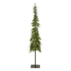 EMINZA Sapin de Noël artificiel lumineux 250 LED (H240 cm) Sierra Vert sapin Sapin vert lumineux Discount