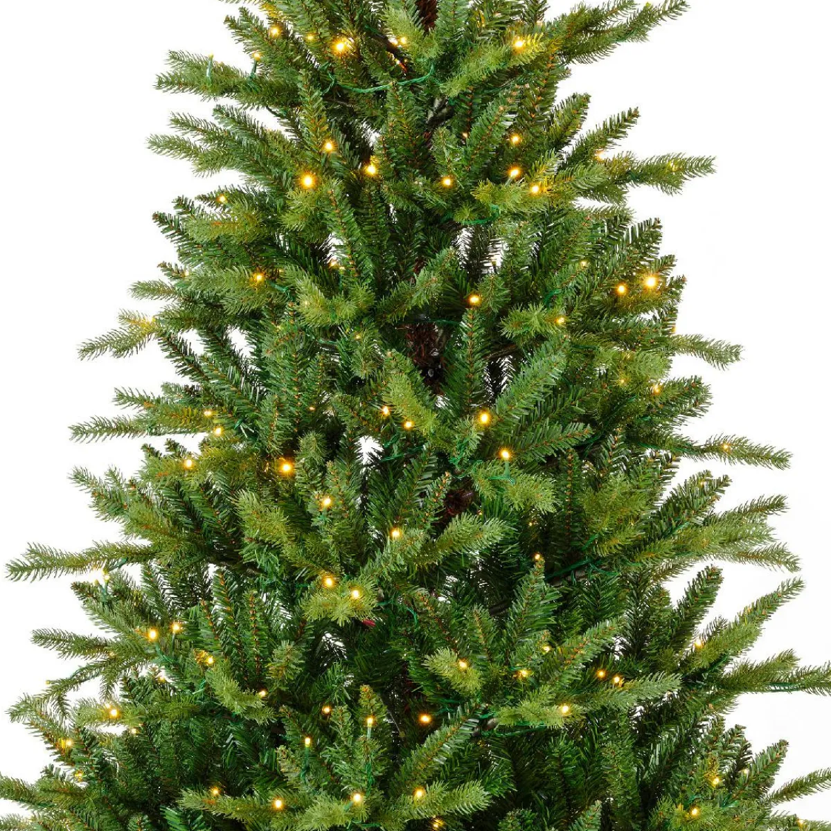 EMINZA Sapin de Noël artificiel lumineux 560 LED (H240 cm) Allix Vert sapin Sapin vert lumineux