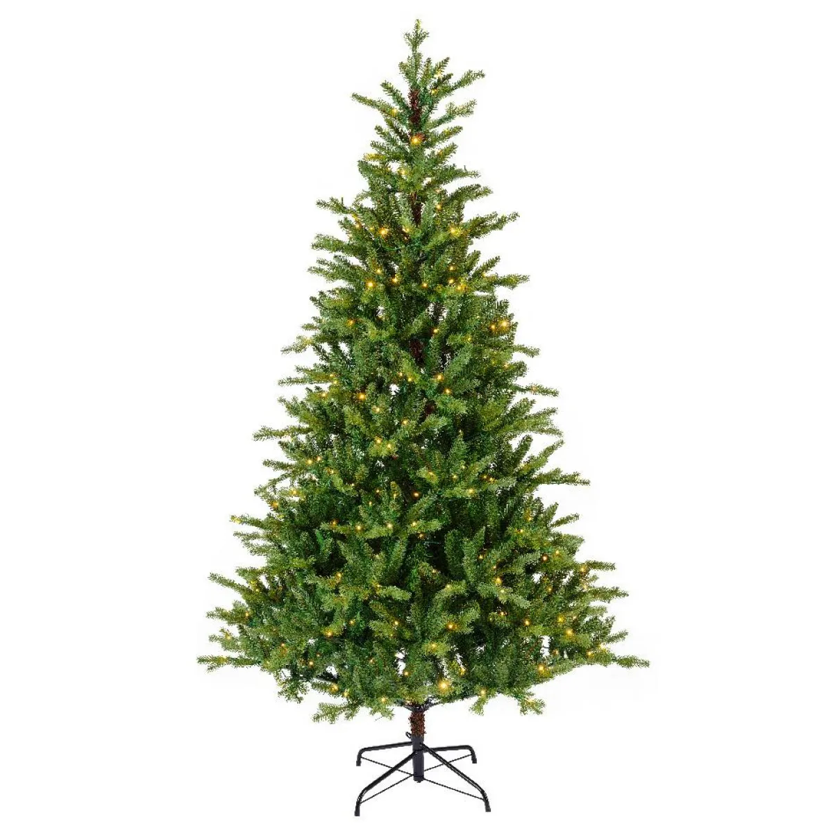 EMINZA Sapin de Noël artificiel lumineux 560 LED (H240 cm) Allix Vert sapin Sapin vert lumineux