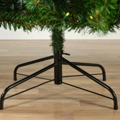 EMINZA Sapin de Noël artificiel lumineux 320 LED (H210 cm) King Vert sapin Sapin vert lumineux Discount