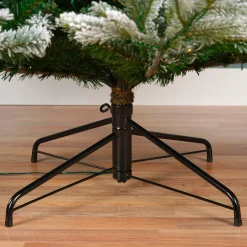 EMINZA Sapin de Noël artificiel lumineux 700 LED (H240 cm) Glorious Vert enneigé Sapin enneigé lumineux Sale