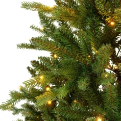 EMINZA Sapin de Noël artificiel lumineux 320 LED (H180 cm) Allix Vert sapin Sapin vert lumineux Sale