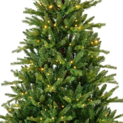 EMINZA Sapin de Noël artificiel lumineux 320 LED (H180 cm) Allix Vert sapin Sapin vert lumineux Sale