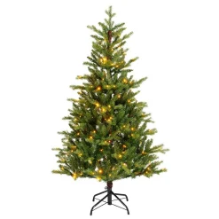EMINZA Sapin de Noël artificiel lumineux 320 LED (H180 cm) Allix Vert sapin Sapin vert lumineux Sale