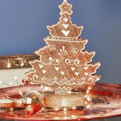 KAEMINGK Sapin de Noël en bois à poser (H17 cm) Swiss Naturel Online