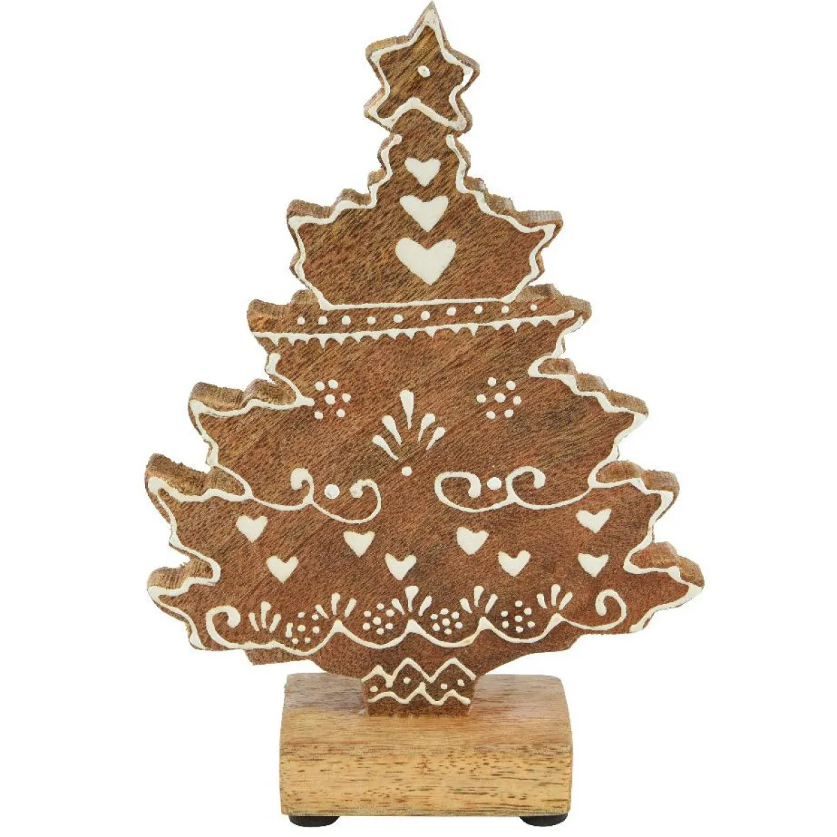 KAEMINGK Sapin de Noël en bois à poser (H17 cm) Swiss Naturel Online