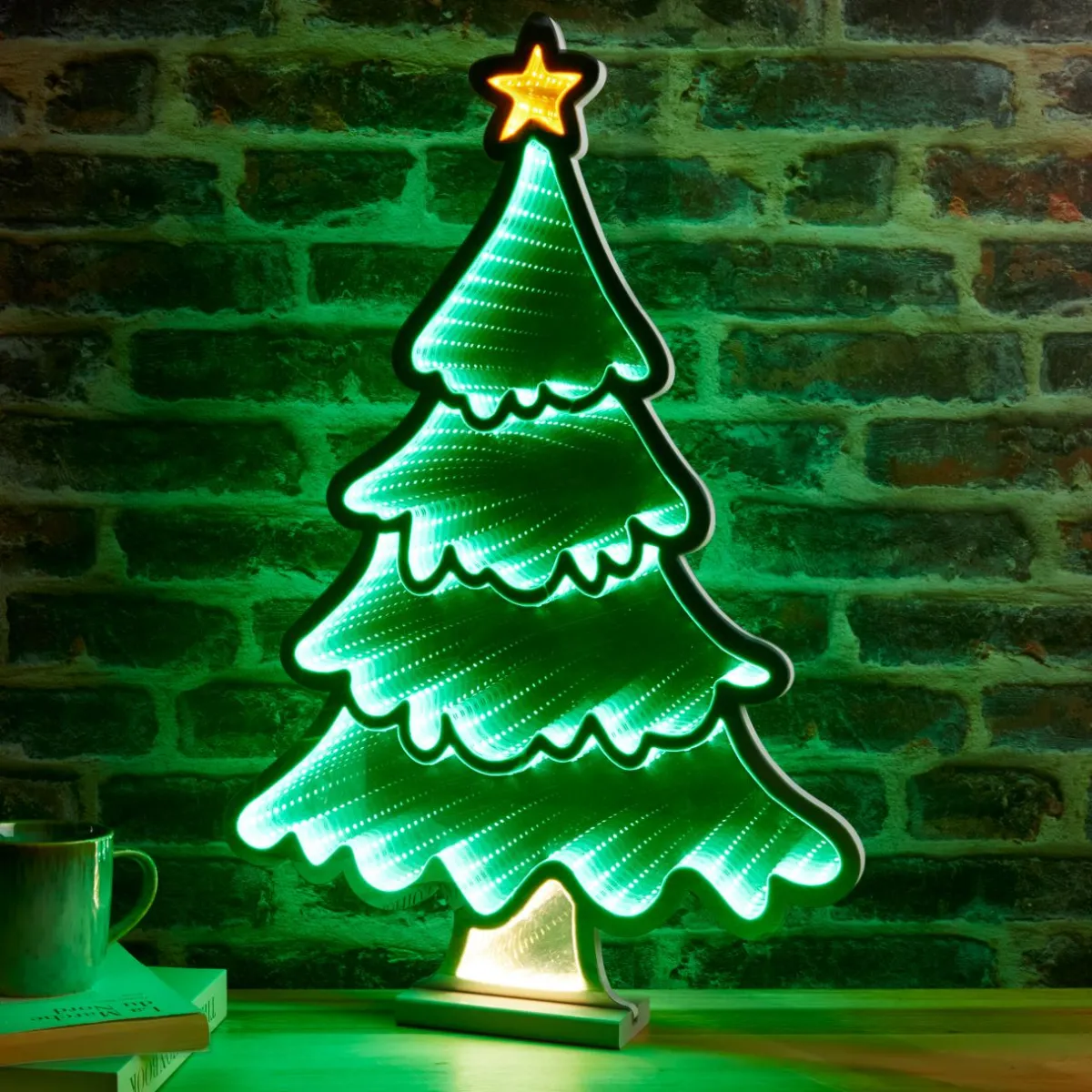 KAEMINGK Sapin de Noël lumineux 231 LED (H60 cm) Infinity Vert Multicolore Online