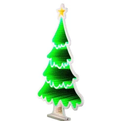 KAEMINGK Sapin de Noël lumineux 231 LED (H60 cm) Infinity Vert Multicolore Online