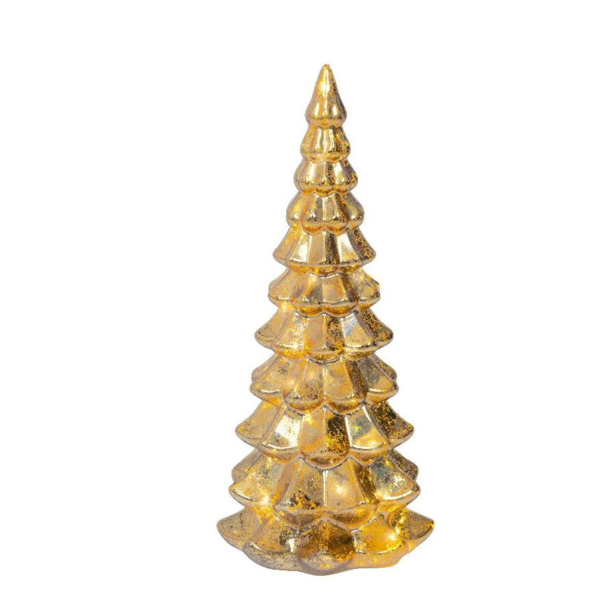 KAEMINGK Sapin de Noël lumineux à piles 20 LED (H32 cm) Eternel Or Discount