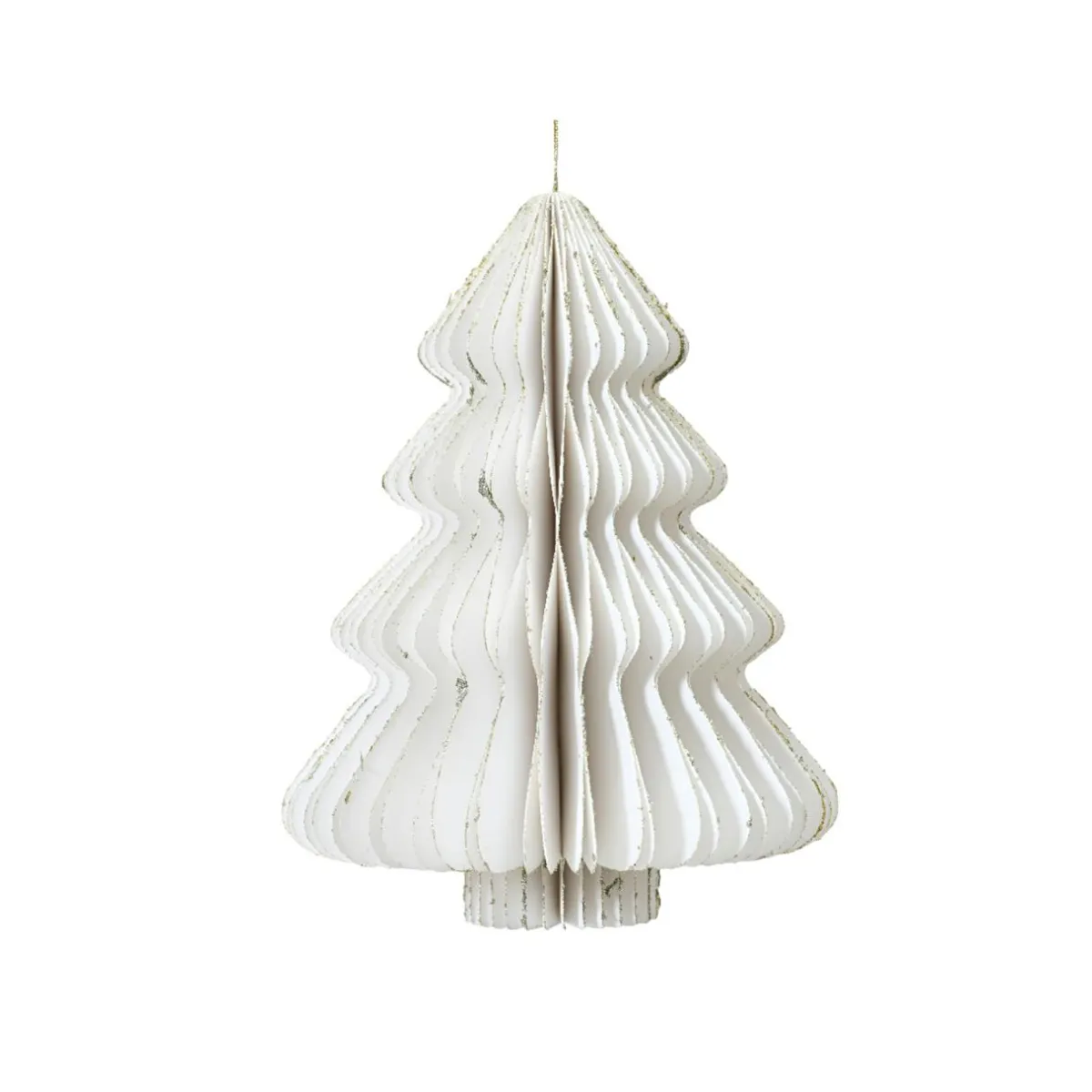 KAEMINGK Sapin en papier à suspendre (H15 cm) Fermeture Magnétique Blanc Online