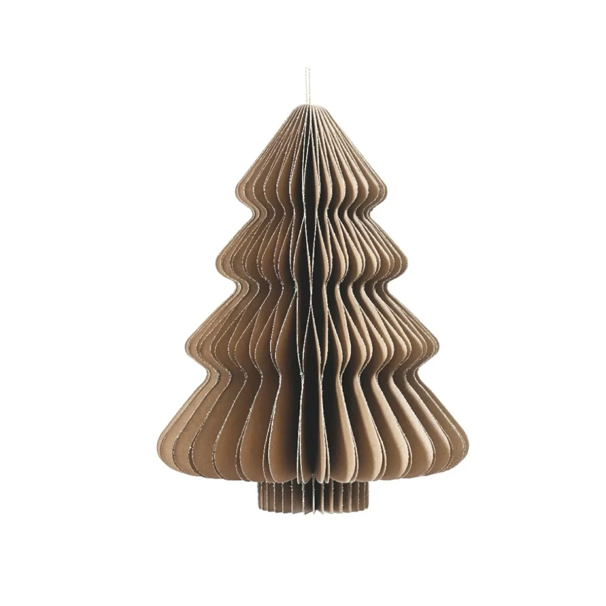 KAEMINGK Sapin en papier à suspendre (H15 cm) Fermeture Magnétique Brun Marron Clearance