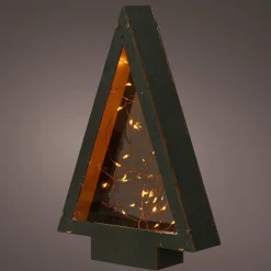 KAEMINGK Sapin lumineux à piles 60 LED (H47 cm) Savoie Blanc chaud