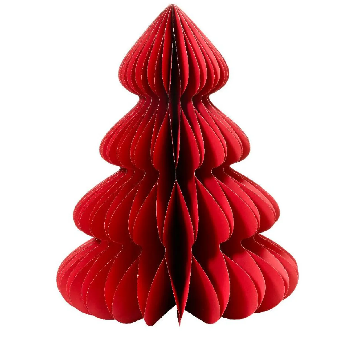 KAEMINGK Sapin papier à poser (H90 cm) Fermeture Magnétique Rouge Hot