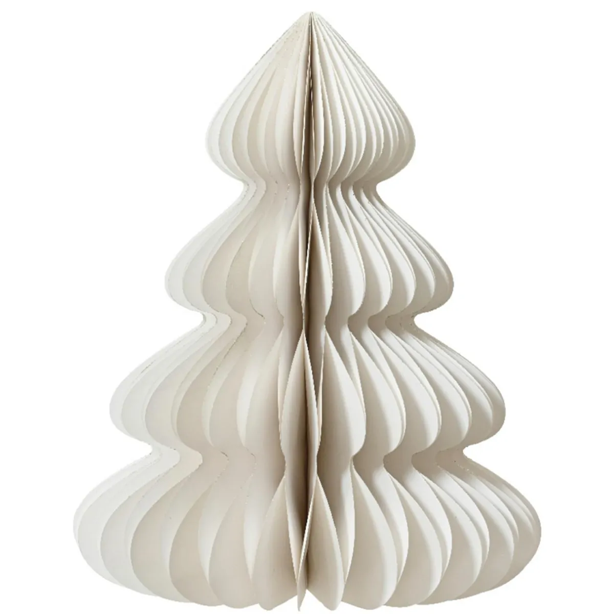 KAEMINGK Sapin papier à poser (H90 cm) Fermeture Magnétique Blanc Sale