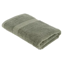 TENDANCE Serviette de bain coton (70 x 130 cm) Timeless Vert kaki Sale