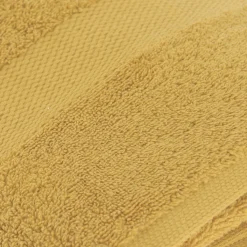 TENDANCE Serviette de bain coton (90 x 150 cm) Timeless Jaune moutarde Sale