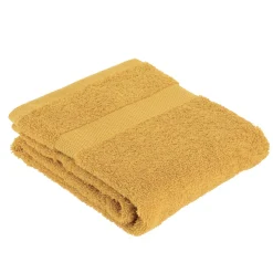 TENDANCE Serviette de bain coton (50 x 90 cm) Timeless Jaune moutarde Clearance
