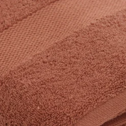 TENDANCE Serviette de bain coton (90 x 150 cm) Timeless Terracotta New
