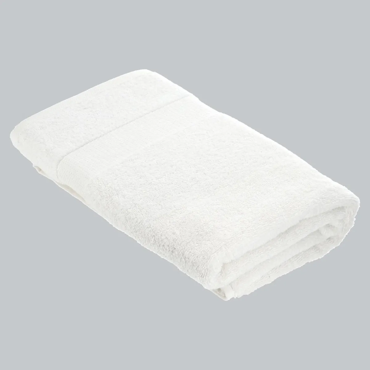 TENDANCE Serviette de bain coton (90 x 150 cm) Timeless he Blanc Sale