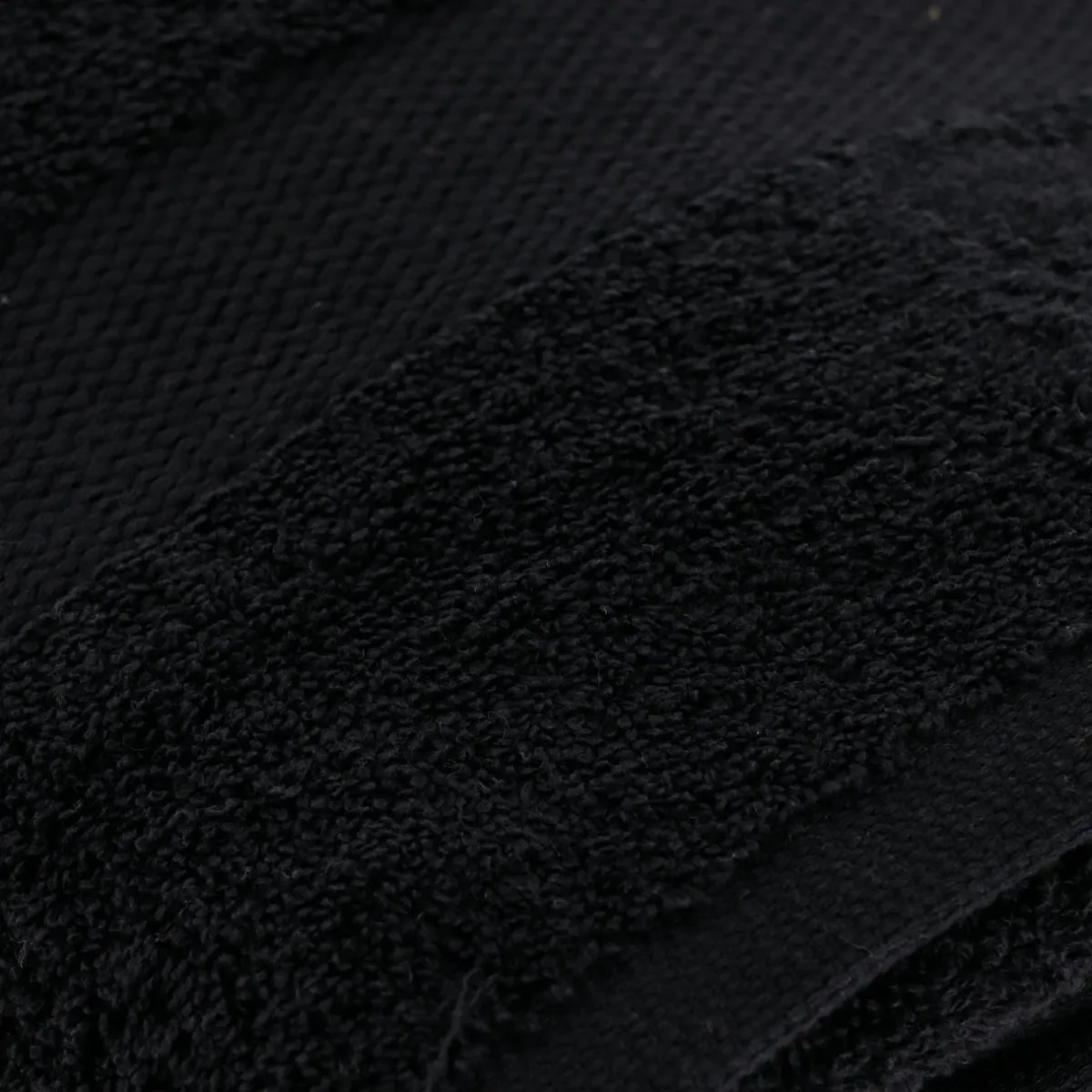 TENDANCE Serviette de bain coton (90 x 150 cm) Timeless e Noir Clearance