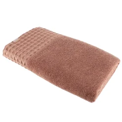 TENDANCE Serviette de bain coton (90 x 150 cm) Season Color Caramel