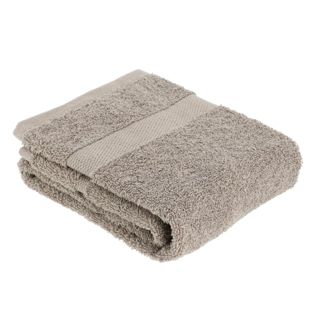 TENDANCE Serviette de bain coton (50 x 90 cm) Timeless Taupe Clearance