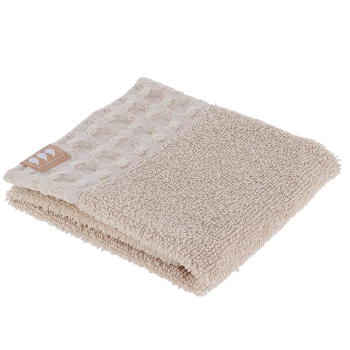 TENDANCE Serviette de bain coton (30 x 50 cm) Season Color Beige Clearance