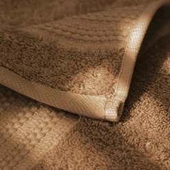 EMINZA Serviette de bain coton bio (70 x 130 cm) Méline Camel Hot