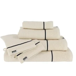 TENDANCE Serviette de bain coton nid d'abeille (90 x 150 cm) Japandi Beige Best