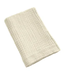 EMINZA Serviette de bain gaze de coton (50 x 90 cm) Gaïa pampa Beige