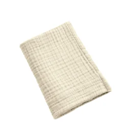 EMINZA Serviette de bain gaze de coton (30 x 50 cm) Gaïa pampa Beige Sale