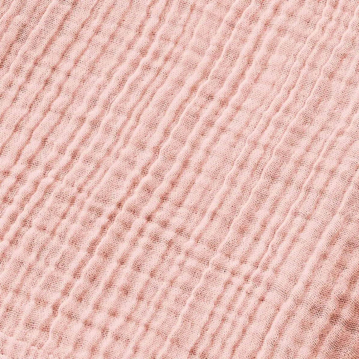 EMINZA Serviette de bain gaze de coton (90 x 150 cm) Gaïa Rose Pêche